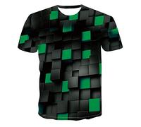 Black Linen Shirt Men Men's 3D Novelty Tshirts Men Graphic Funny Tees 3D Printed Crewneck Short Sleeve Summer Casual Tees Blouse Tops Mens Clothes Sale Clearance