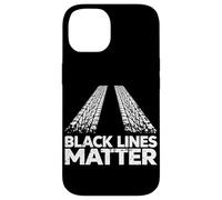 Black Lines Matter Funny Tire Marks Car Guy Drifting Case for iPhone 14
