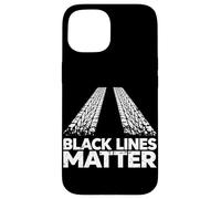 Black Lines Matter Funny Tire Marks Car Guy Drifting Case for iPhone 15