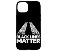 Black Lines Matter Funny Tire Marks Car Guy Drifting Case for iPhone 15 Plus