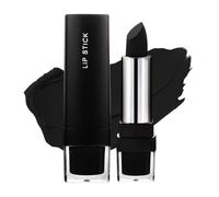 Black Lipstick Matte Halloween Gothic No Clumping Long-Lasting
