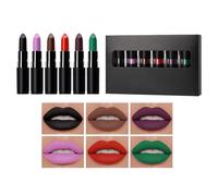 Black Lipstick Set | Matte Liquid Lipstick | dark painted matte lipstick set | Hydrating Waterproof & Long-Lasting, Vampire Gothic Makeup for Cosplay, Travel, Masquerade Ball Travel Commuting