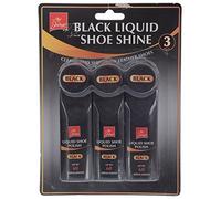 Black liquid shoe shine polish 3pack