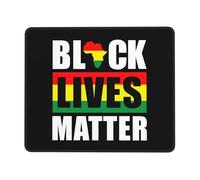 Black Lives Matter African American Mousepad With Stitched Edges Mouse Mat Portable Mouse Pad For Office Work Pc 25X30Cm