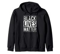Black Lives Matter Black History Month Vintage Zip Hoodie