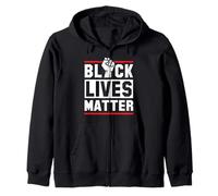 Black Lives Matter Black History Month Zip Hoodie
