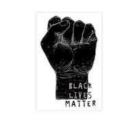Black Lives Matter Canvas Poster Bedroom Decor Landscape Office Room Decor Gift 08x12inch(20x30cm)