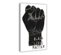 Black Lives Matter Canvas Poster Bedroom Decor Landscape Office Room Decor Gift 16x24inch(40x60cm)
