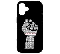 Black Lives Matter Equality Black History Month Anti Racism Case for iPhone 16