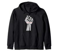 Black Lives Matter Equality Black History Month Anti Racism Zip Hoodie