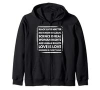 Black Lives Matter Equality Black History Month Human Rights Zip Hoodie