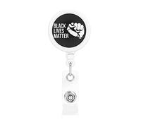 Black Lives Matter Retractable Badge Holder Reel Clip Id Card Holder forNurse Student Office Worker