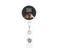 Black Lives Matter Retractable Badge Holder Reel Clip Id Card Holder forNurse Student Office Worker