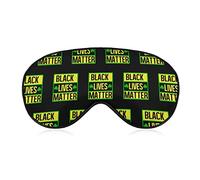 Black Lives Matter Sleep Mask Night Cover Eye for Women Men BlockLight for Airplane Travel Nap Adjustable Strap
