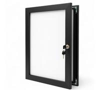 Black Lockable Outdoor Snap Frame Poster Case A1 A2 A3 A4 Weatherproof Aluminium Notice Board with Key Lock