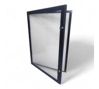 Black Lockable Outdoor Snap Frame Poster Case A1 A2 A3 A4 Weatherproof Aluminium Notice Board with Key Lock