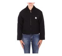Black Logo Front Zip Coat - female - Carhartt Wip - Light Jackets - Black - S - Jackets S