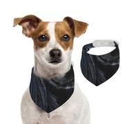 Black Long Hair Cocker Spaniel Dog,Pet Bib Scarf Cats Dog Bandana Dogs Towel Bib Adjustable Pet Scarf,L