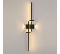 Black Long Strip Led Wall Light Fixture Indoor Decor Wall Lamp, Living Room Bedroom Bedside Hallway Linear, Modern Minimalist Wall Sconces