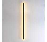Black Long Strip Wall Sconce, Ultra-Thin Metal Wall Light with Acrylic Lampshade, Corridor LED Wall Lights, Modern Porch Wall Lamp, Linear Design Wall Lights for Bedside, Living Room