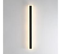 Black Long Strip Wall Sconce, Ultra-Thin Metal Wall Light with Acrylic Lampshade, Corridor LED Wall Lights, Modern Porch Wall Lamp, Linear Design Wall Lights for Bedside, Living Room