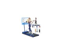 BLACK LORD 2.2HP Walking Pad, Treadmill for Home with Foldable Handle, Under Desk Treadmill with LED Display & Bluetooth Speaker & Remote Control, Running Machine, 120KG Loads, Max. 12km/h, Blue