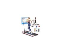 BLACK LORD 2.2HP Walking Pad, Treadmill for Home with Foldable Handle, Under Desk Treadmill with LED Display & Bluetooth Speaker & Remote Control, Running Machine, 120KG Loads, Max. 12km/h, Pink