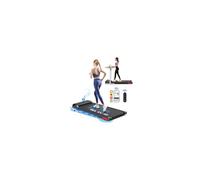 BLACK LORD Electric Walking Pad with Handle, 4 in 1 Foldable Under Desk Treadmills with 9% Incline, LED Display, APP/Wristband Control, 3.0HP, 15 KM/H, Portable Running Machine for Home Office, Black