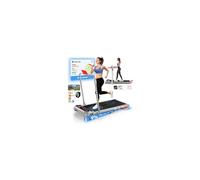 BLACK LORD Electric Walking Pad with Handle, 4 in 1 Foldable Under Desk Treadmills with 9% Incline, LED Display, APP/Wristband Control, 3.0HP, 15 KM/H, Portable Running Machine for Home Office,Silver