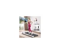 BLACK LORD Portable Walking Pad with Handle, 3-in1 Foldable Compact Under Desk Treadmills for Home, LED Display, Remote Control, Electric Running Machine, Max.12km/h for Walking Jogging Running, White