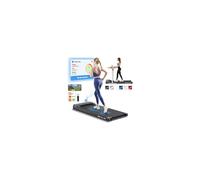 BLACK LORD Walking Pad 2.2HP, Compact Treadmill for Home, Under Desk Treadmill with LED Display & Bluetooth Speaker & Wireless Control, Portable Running Machine, 120KG Loads, Max. 9km/h, Black