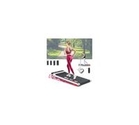 BLACK LORD Walking Pad with 4% Incline, 3.2HP Portable Under Desk Treadmill for Home Office, Running Machine with LED Display & Bluetooth Speaker & Wireless Control, 1-14KM/H, 140KG Capacity, White