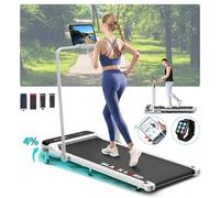 BLACK LORD Walking Pad with 4% Incline, 3.2HP, Treadmill for Home, Under Desk Treadmill with LED Display & Bluetooth Speaker & Wristband Remote, Running Machine 1-16KM/H, MS2-H Series, White