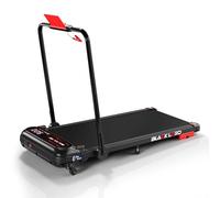 BLACK LORD Walking Pad with 4% Incline, 4-in-1 Under Desk Treadmill with Foldable Handrail & Remote Control, 3.0HP, 1-15KM/H, Compact Motorized Running Machines for Home, Black