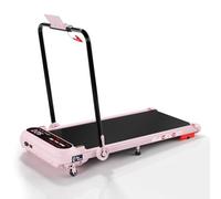 BLACK LORD Walking Pad with 4% Incline, 4-in-1 Under Desk Treadmill with Foldable Handrail & Remote Control, 3.0HP, 1-15KM/H, Compact Motorized Running Machines for Home, Pink