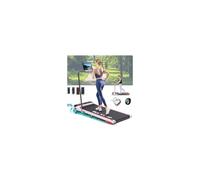 BLACK LORD Walking Pad with 9% Incline, 3.2HP, Treadmill for Home, Under Desk Treadmill with LED Display & Bluetooth Speaker & Wristband Remote, Running Machine 1-16KM/H, MS2-H Series, Pink