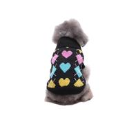 Black Love Pet Clothes Christmas Dog And Dog Deco Cute Sweater Winter Warm Clothes Pet Wool U6G6 A Blend S-XXL