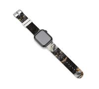 Black Luck Cat Money Dollar Funny Silicone Watch Band 38mm/40mm