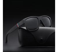 (black) Luxury Square Vintage Polarized Sunglasses For Men Women Fashion Travel Driving Anti-glare Sun Glasses Male Eyewear Uv400
