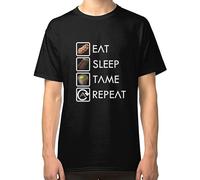 (Black, M) Ark Survival Evolved EatSleepTameRepeat Men's Black T-Shirt