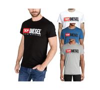 Diesel Diego Division Mens Shirt Short Sleeve Tee Casual Black M