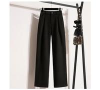(black, M) DIMANAF 2024 Plus Size New Long Pants Women Elastic Loose Thick Vintage Solid High Waist Soft Loose Basic Casual Trousers Wide Leg Pants 5XL