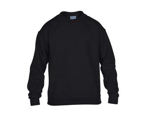 (Black, M) Gildan Childrens Crewneck Sweatshirt