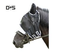 (black, M) Mesh Horse Fly Face Guard with Ears Breathable UV Protection Full Face Coverage Eye Protection from Insect Pest Equine Supplies