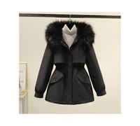 (black, M) Winter new pie over women short loose down cotton jacket padded thickened cotton coat jacket