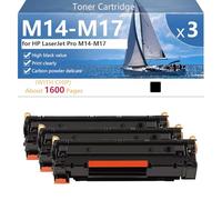 Black M14-M17 Hight Capacity Toner Cartridge Replacement with Chip for HP LaserJet Pro M14-M17 Printer, High-Definition Printing, 1600 Pages,Black-3 pack