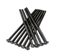 Black M3.5 Slotted Raised Countersunk Electrical Socket Screws - 3.5mm x 75mm - Pack of 20 - Durable, Corrosion-Resistant - Ideal for Electrical Fittings, Switches & Socket Installations