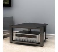 Black Ma Stand Turntable Sto for CD & Record Player AV Equint Cabinet Display Home Entertainment Ma Console 40cm/15.7in