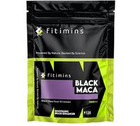 Black Maca 10,000mg | High Strength Nootropic Supplement | 120 Vegan Capsules | 4-Month Supply | Supports Focus, Memory, Energy & Mood | Cognitive Brain Support by Fitimins