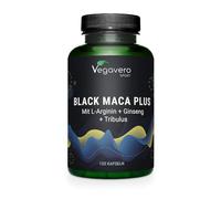Black Maca 5000 mg + L-Arginine, Tribulus, Ginseng, Zinc, High Dose: 10:1 Extract, Vegan & No Additives, 120 Capsules, German Production by Vegavero